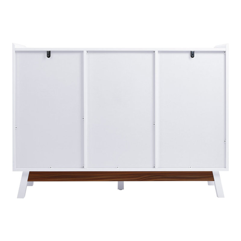 Solid Wood Rectangle Accent Cabinet