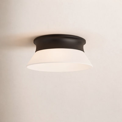 Wadsworth 2 Light Etched Glass Shade Flush Mount