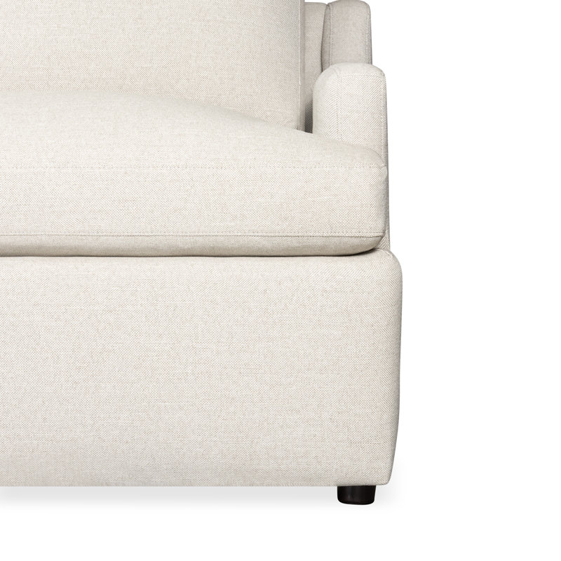 Canapé modulaire rembourré 4 pièces Essex, Tissu gris pâle Macarena