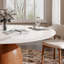 Danner Sintered Stone Top Round Pedestal Farmhouse Kitchen Dining Table-90160869-90160870