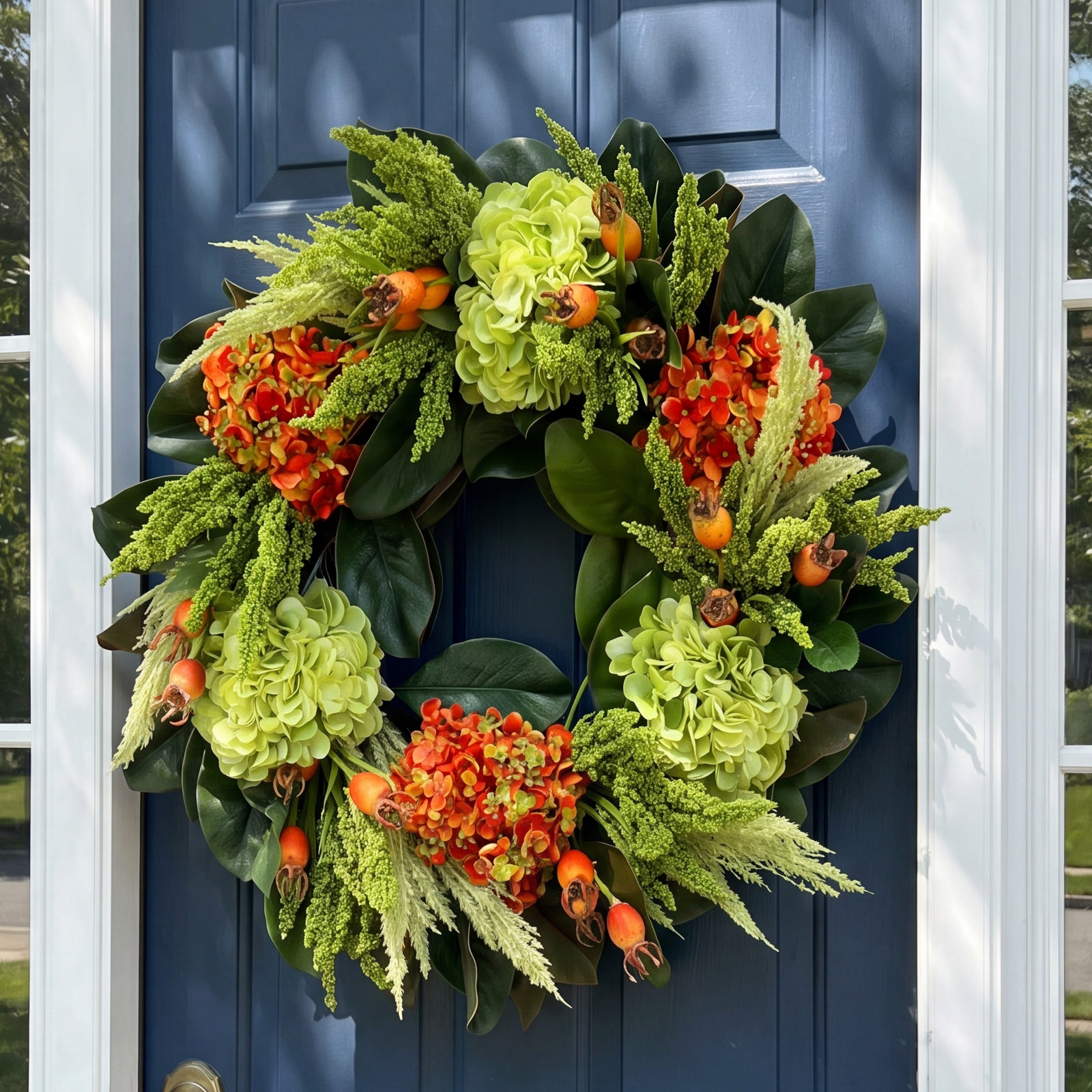The Holiday Aisle® Alma 28" Hydrangea Wreath