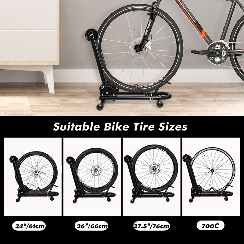 Moville Steel Freestanding Adjustable Bike Rack