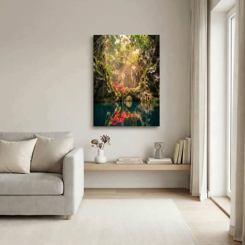 «Tropical Oasis», reproduction d'art sur toile, ensemble de 1, Toile tendue, H 24 po x l 18 po