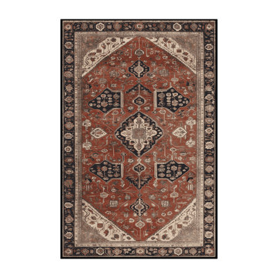 Tapis brun lavable à la machine