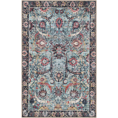 None Huguenot Area Rug Vintage Green Colour
