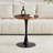 23.6" Round Tulip Table - Faux Walnut, Pedestal Base, 2-4 Seats-1040370912