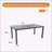 Modern 35.5"x67" Rectangular Outdoor Patio Dining Table with Post-Leg Design