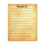 Psaume 21, art textuel sur toile tendue