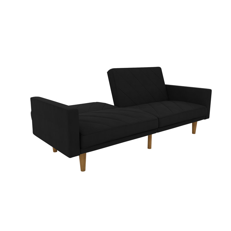 Kermit 3 Seater Linen Sleeper, Black