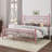 Ajayceon Metal Platform Bed Frame With Vintage-Style Headboard And Footboard-353470737-359204366