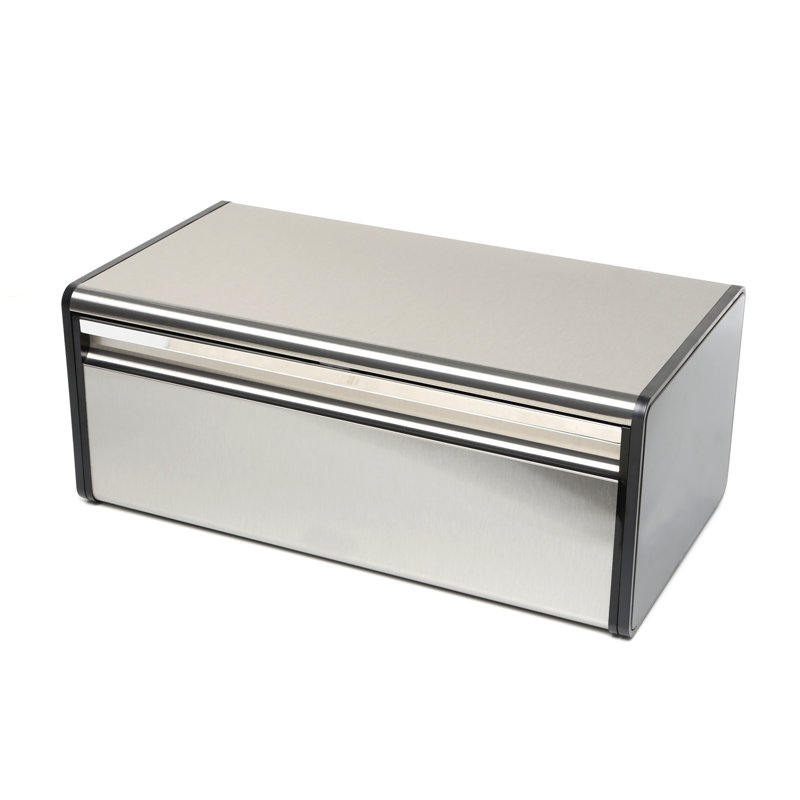 Matte Steel Fingerprint Proof Fall Front Bread Box