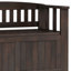 Banc de rangement transitionnel en bois massif Acadian 48 po L-292839291-292839288