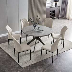 https://assets.wfcdn.com/im/73341107/resize-h300-w300%5Ecompr-r85/2385/238560183/47.2%22+Round+Dining+Table+Set%2C+Modern+Kitchen+Table+for+4-6+Person%2C+Steel+Legs%281+Table+6+Chairs%29.jpg