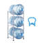 Support de bouteille d'eau robuste à 3 niveaux pour carafes de 5 gallons - Support de rangement vertical en fer avec garde-corps pour la cuisine et le bureau