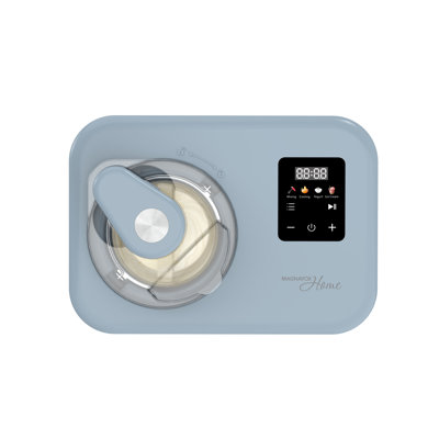 Magnavox 1.3 qt. Electric Ice Cream Maker with Built-in Compressor and Touchscreen Controls, Blue