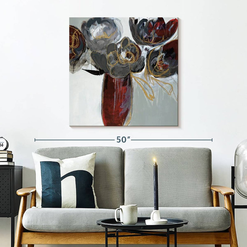 Avery Ruby And Grey, 30'' H x 30'' W