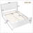 Full Solid Wood Platform Bed,-1821458016-1821458017