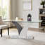La table de salle à manger moderne, le comptoir en verre trempé et les pieds en MDF artistique sont parfaits pour accueillir des dîners, des conférences, des décorations de maison et de bureau.