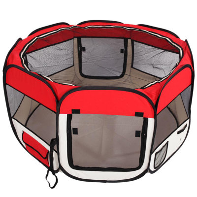 Panel Fabric Exercise Pen With Door