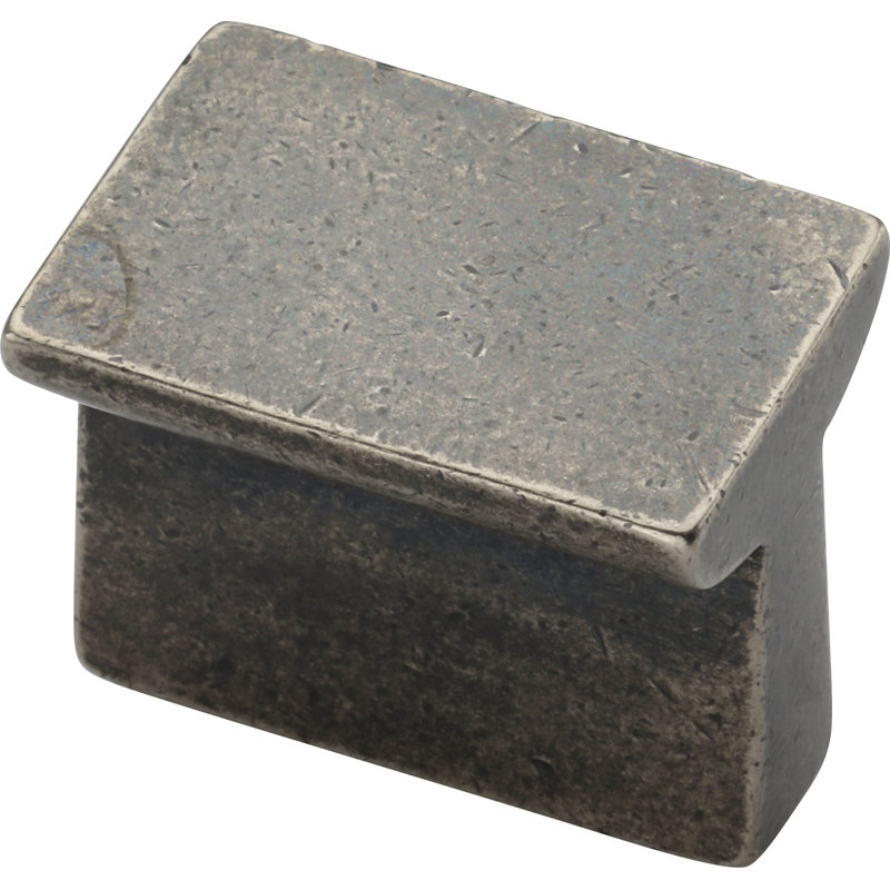 T Profile Rectangular Cabinet Knob, Medium White Bronze