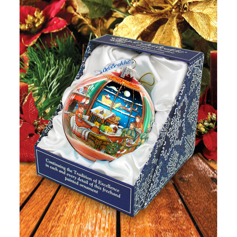 Ornement en forme de boule Holiday Splendor, H 5,5 po x l 5 po x P 5 po, Noël 12