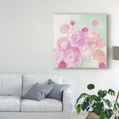 Soft Ranunculus by Julia Purinton - Print on Canvas