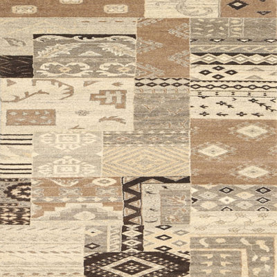 Tapis gris / brun