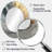 Abstract Marble In Grey And Gold Tones VI - Large Oval Wall Mirror On Metal-56389212