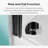 Camden Frameless Pivot Bathtub Shower Door with 1/4" Clear Tempered Glass-114662397