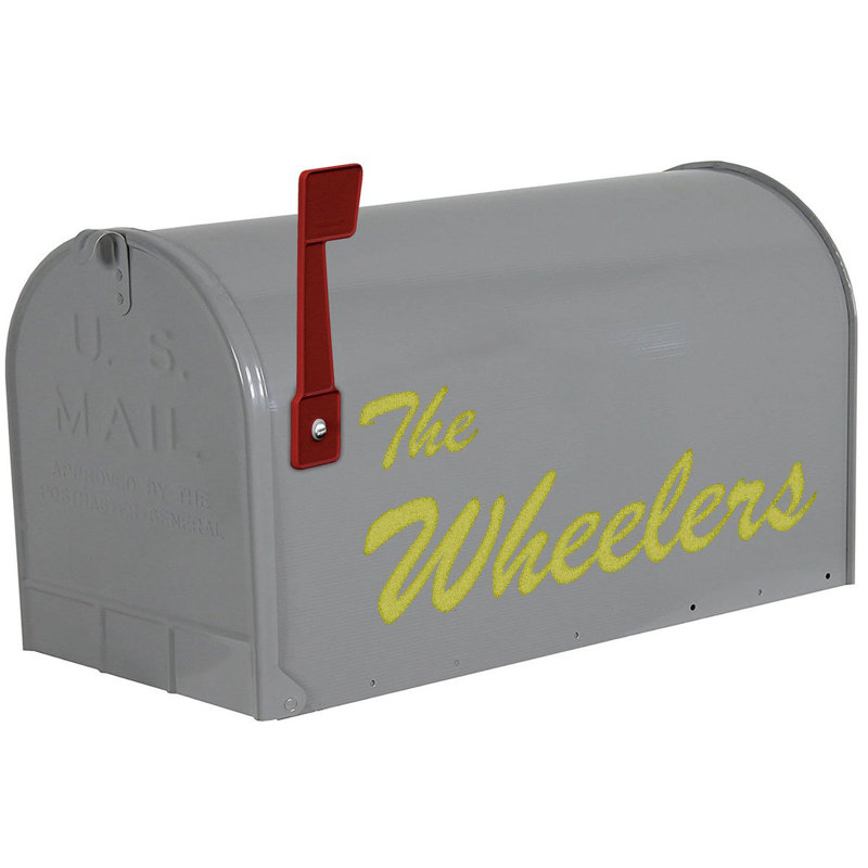 6 po lettre de maison autocollante, Or, Oui