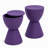 Durant Modern Hourglass Drum End Table with Removable Storage Lid, Indoor Outdoor Side Table & Small Patio Stool, No Assembly Lightweight Accent Table-746421162-683364347