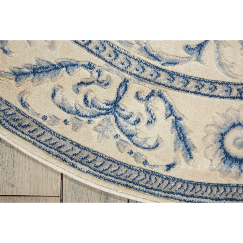 Greenquist Oriental Indoor Rug, Round 5'6"