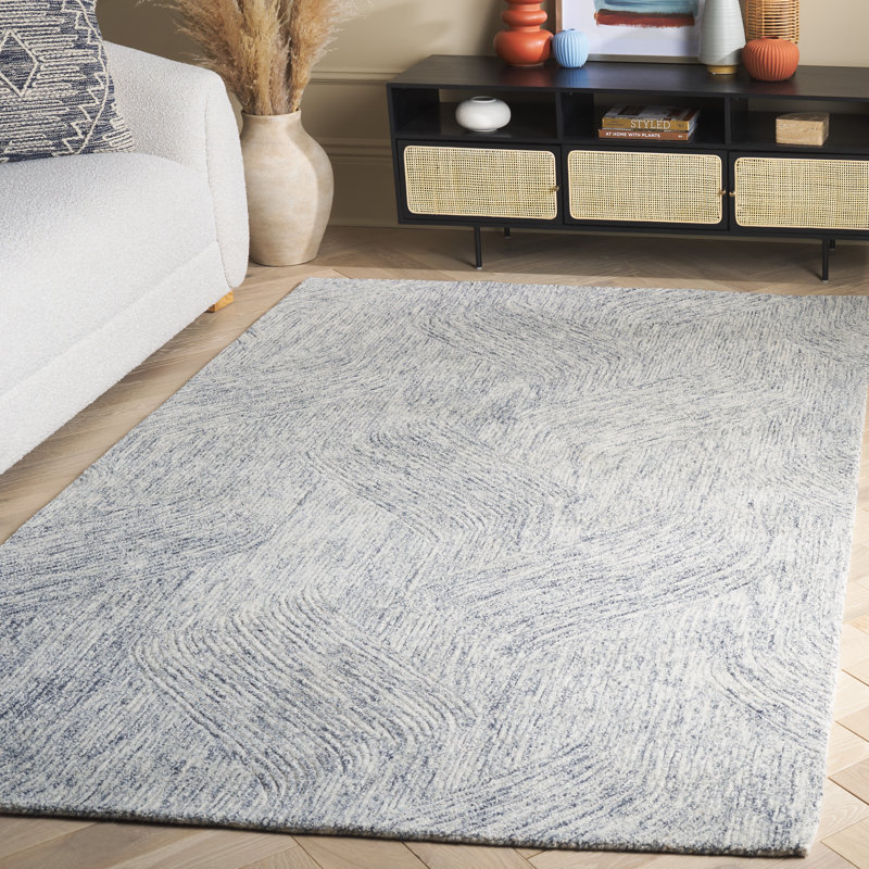 Tapis gris foncé Ballajura 102, Rectangle de 5 pi x 8 pi