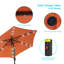 Parasol de marché éclairé 90 po Kanila-1235058432