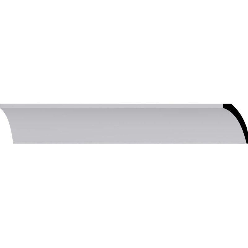 Traditional White Polyurethane Crown Moulding 94.5"