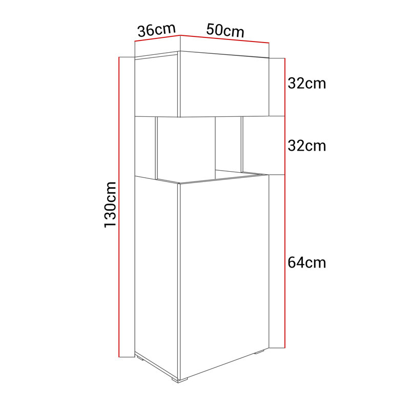 Neerings Display Cabinet with Lighting