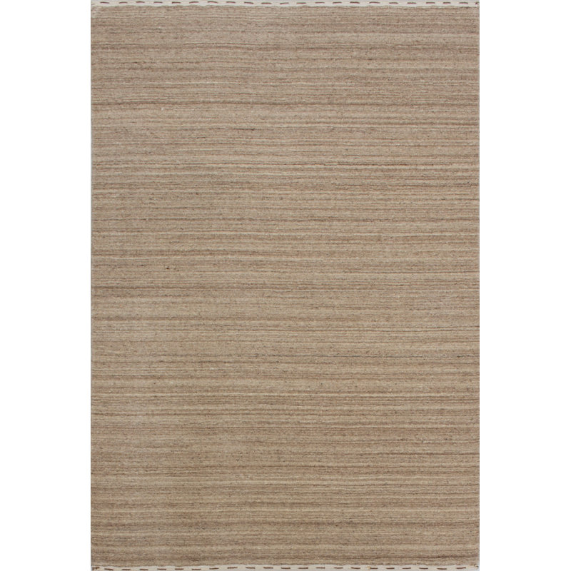 Tapis de la zone beige en laine noué la à la main gabbeh riz Borum