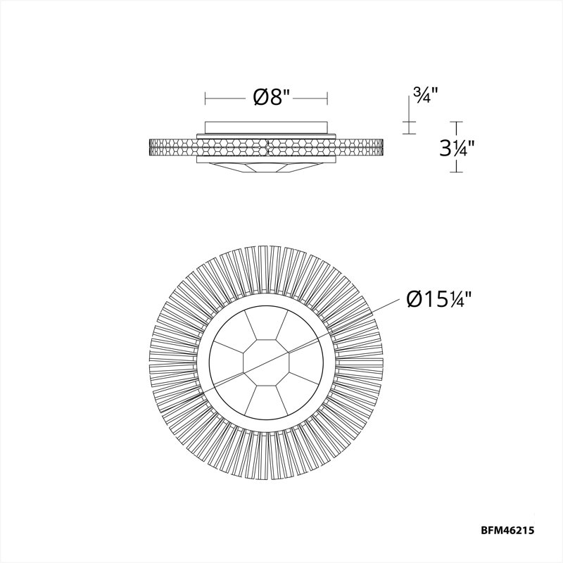 Benediction 1 - Light LED Flush Mount, Aged Brass