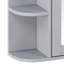 Armoire de rangement murale de salle de bain avec miroir, armoire à pharmacie avec tablette et portes réglables en bois, armoires de rangement montées avec 6 tablettes ouvertes-2124556409