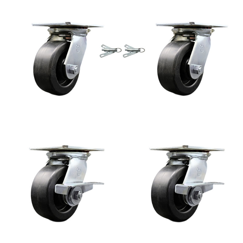Roulettes pivotantes en polyoléfine