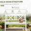 Banc de jardin de style nordique, banc de jardin en bois