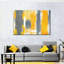 Abstrait jaune sur toile-1231908592