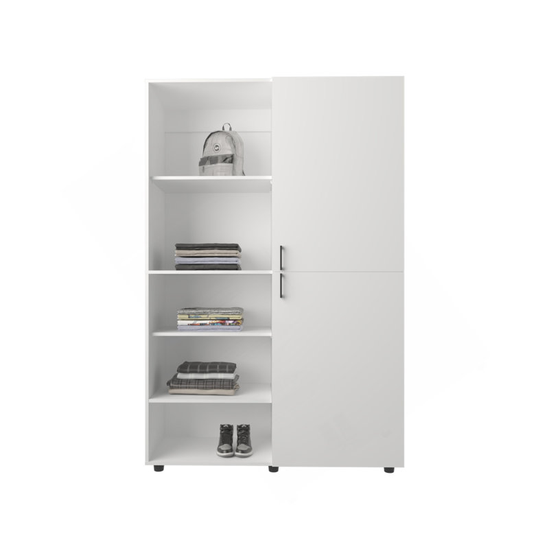 Armoire Tunica, chambre, blanc, Blanc