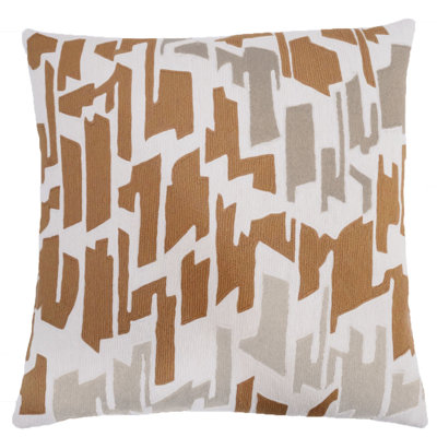 Tweed Hand-Embroidered Chain Stitch Pillow