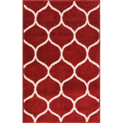 Llanet Geometric Pink Area Rug
