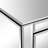 Mirrored Glass Bedside Table With Three Drawers