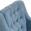 Chaise d'appoint, chaise de salon, fauteuil rembourré capitonné à boutons, chaise confortable