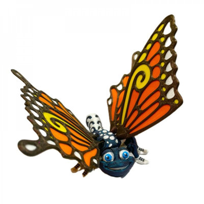 3D Printed Monarch Butterfly Wearing Shoes Figurine