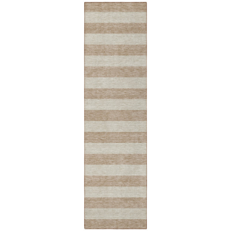 Tapis de couloir d'extérieur 8 pi beige