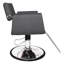 Fauteuil de style Chromium Brooklyn avec coussins en mousse haute densité, gris
